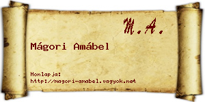 Mágori Amábel névjegykártya
